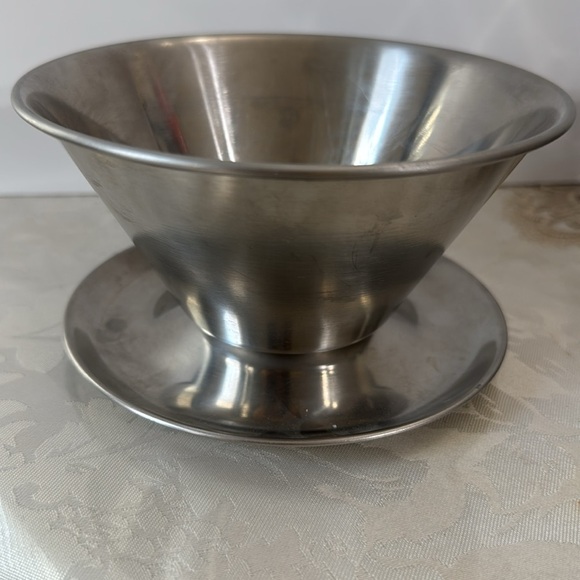 🔥Vintage lot SALE🔥Denmark and Viking Stainless Steel Bowl with Plate - Picture 9 of 12